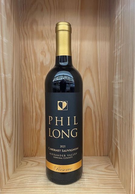 PHIL LONG CABERNET SAUVIGNON RESERVE  ALEXANDER VALLEY 2021 WE 92 REGULARLY $34.99