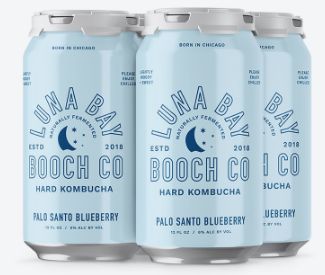 LUNA BAY BOOCH CO PALO SANTO BLUEBERRY 4PK CANS - 4 PK