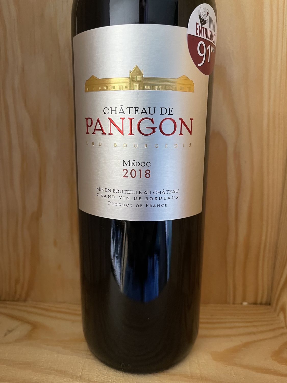 CHATEAU DE PANIGON MEDOC 2018 WE 91