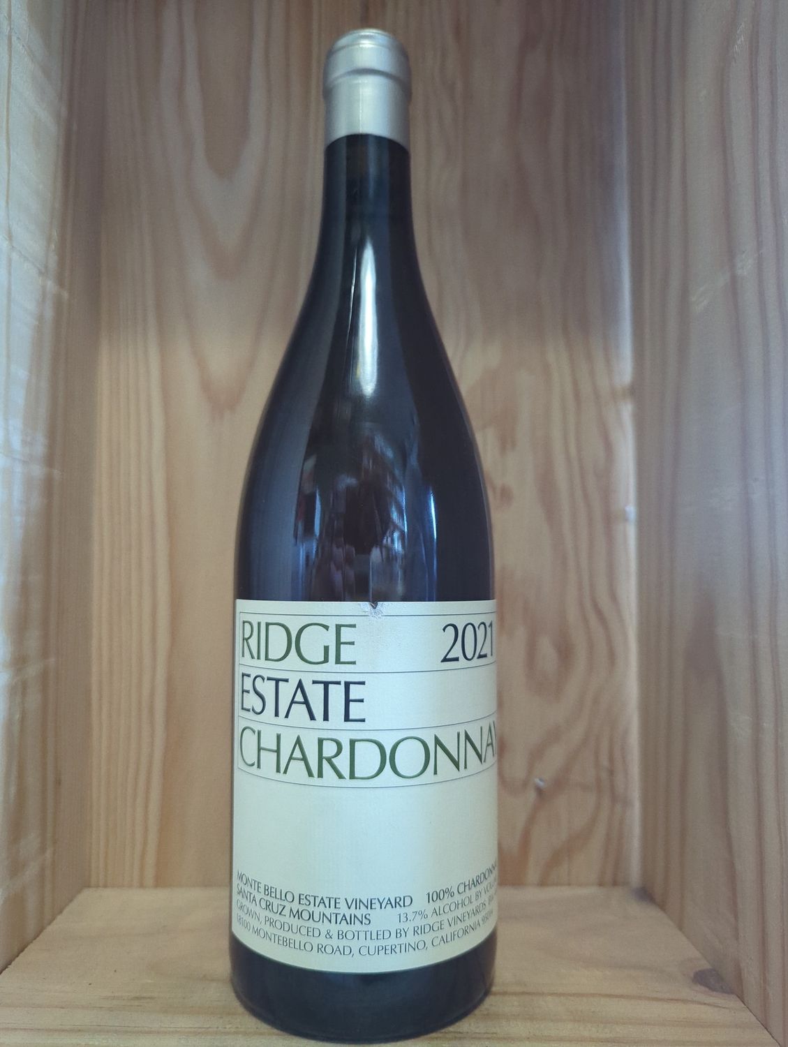 RIDGE ESTATE CHARDONNAY 2021 JEB DUNNUCK 96 POINTS REGULARLY $69.99