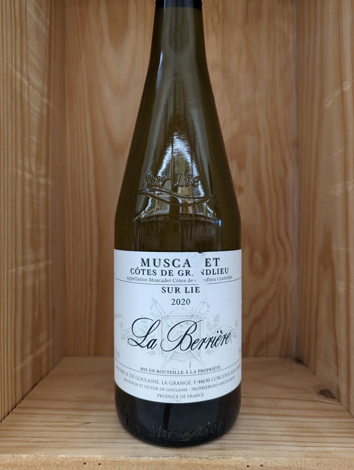 LA BERRIERE MUSCADET SUR LIE COTES GRANDLIEU 2023 - 750ML
