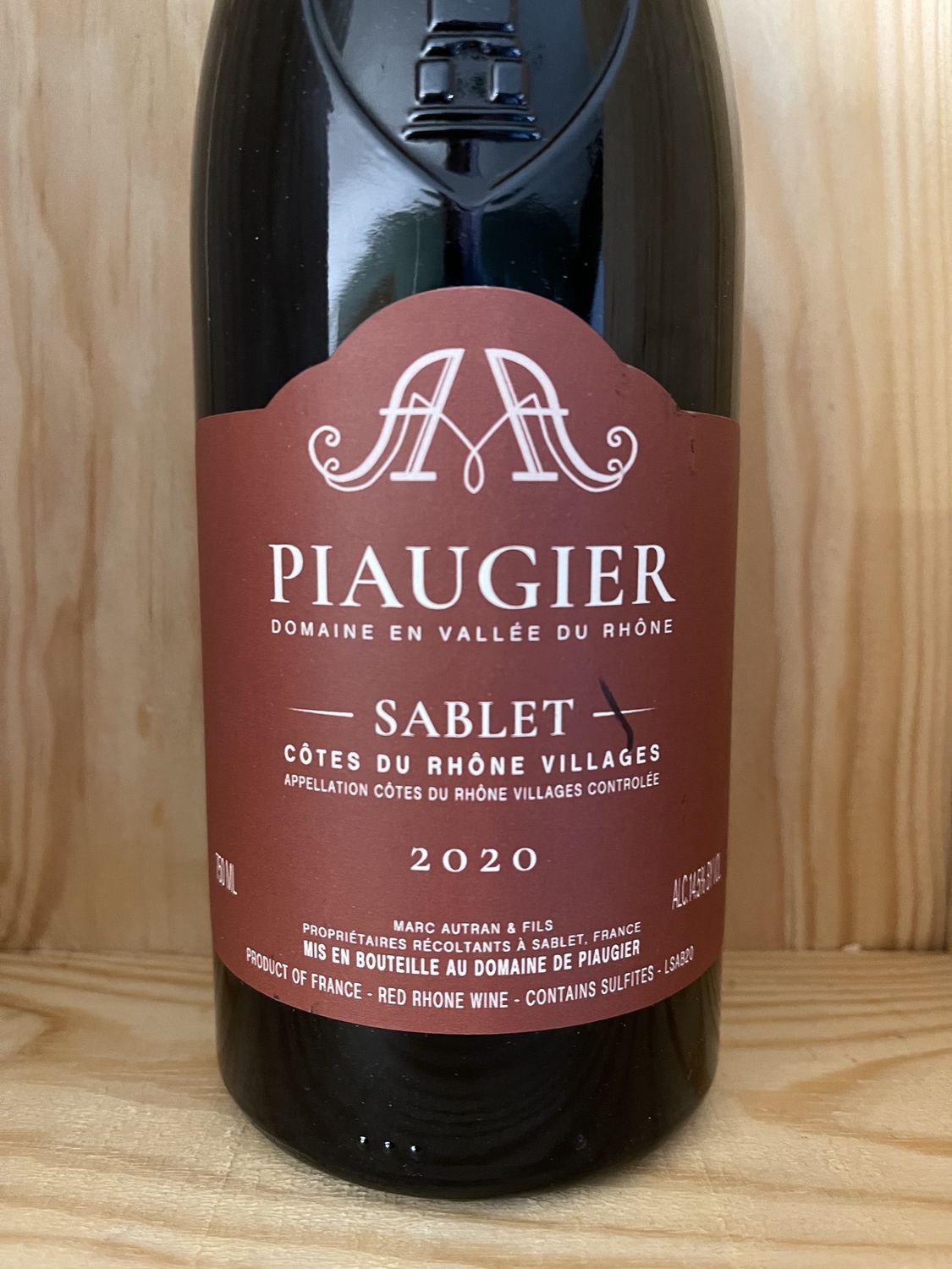 PIAUGIER SABLET COTES DU RHONE VILLAGES 2021