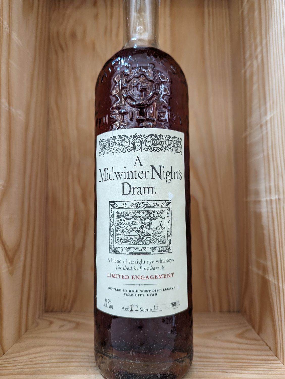 HIGH WEST A MIDWINTER NIGHTS DRAM RYE WHISKEY