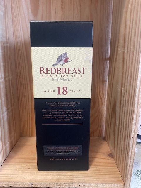 REDBREAST SINGLE POT IRISH WHISKEY 18 YEAR OLD