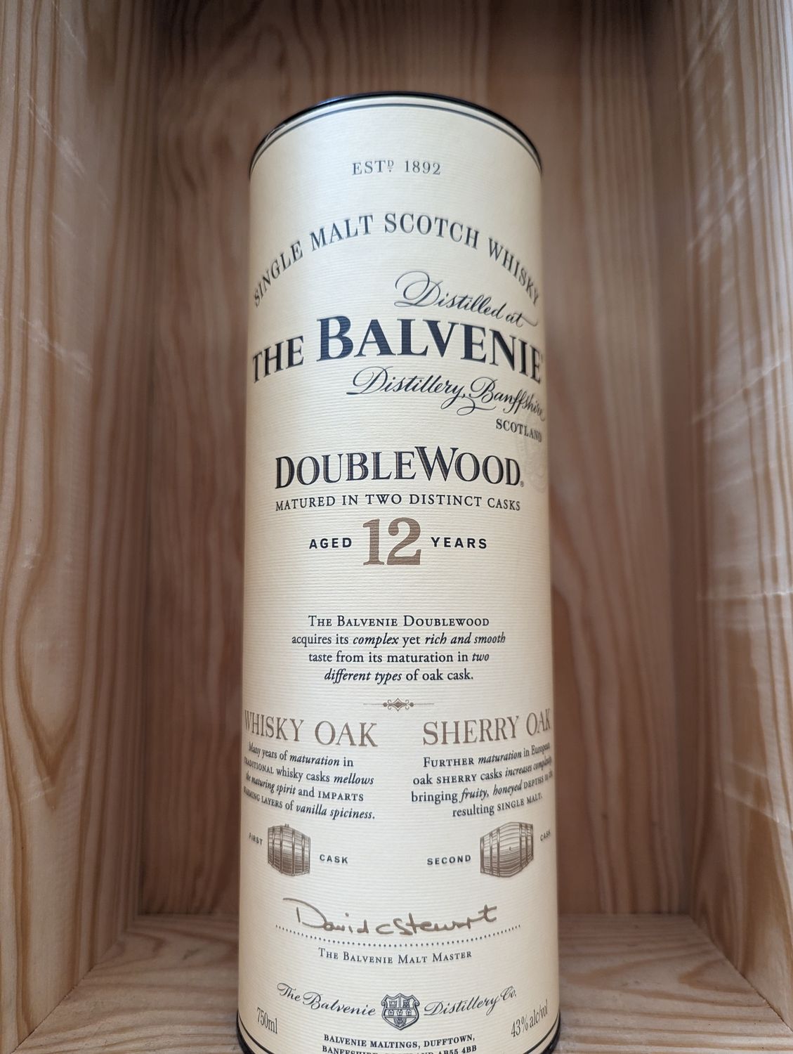 BALVENIE DOUBLEWOOD 12 YR OLD SCOTCH - 750ML