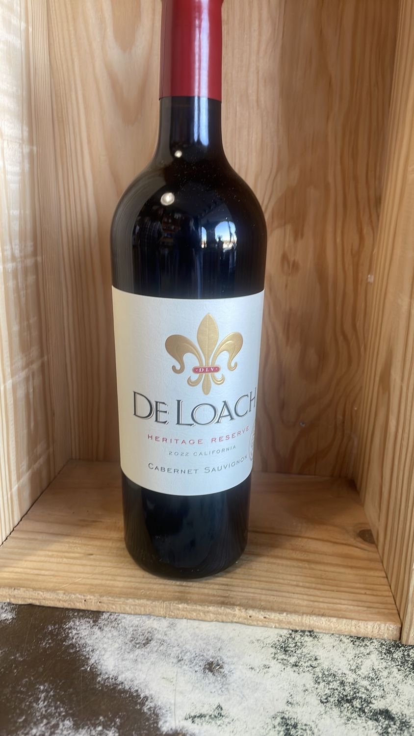 DELOACH HERITAGE RESERVE CABERNET CALIFORNIA 2022 REGULARLY $14.99