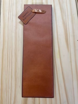 FAUX LEATHER ,WINE BAG -