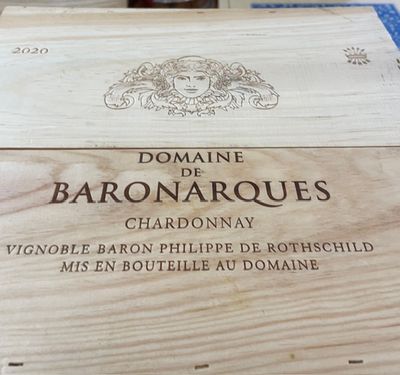 DOMAINE DE BARONARQUES CHARDONNAY LIMOUX 2020 SIX BOTTLE CASE JAMES SUCKLING  93