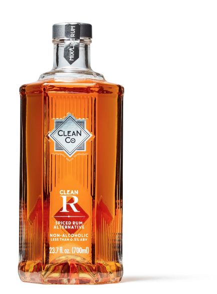 CLEAN CO CLEAN R NON-ALCOHOLIC SPICED RUM - 750ML