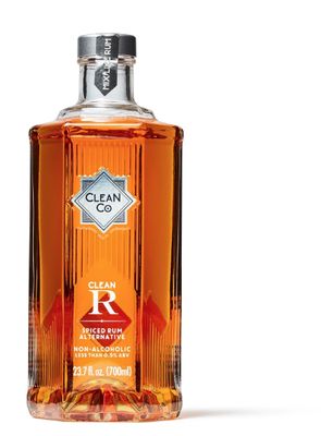 CLEAN CO CLEAN R NON-ALCOHOLIC SPICED RUM - 750ML
