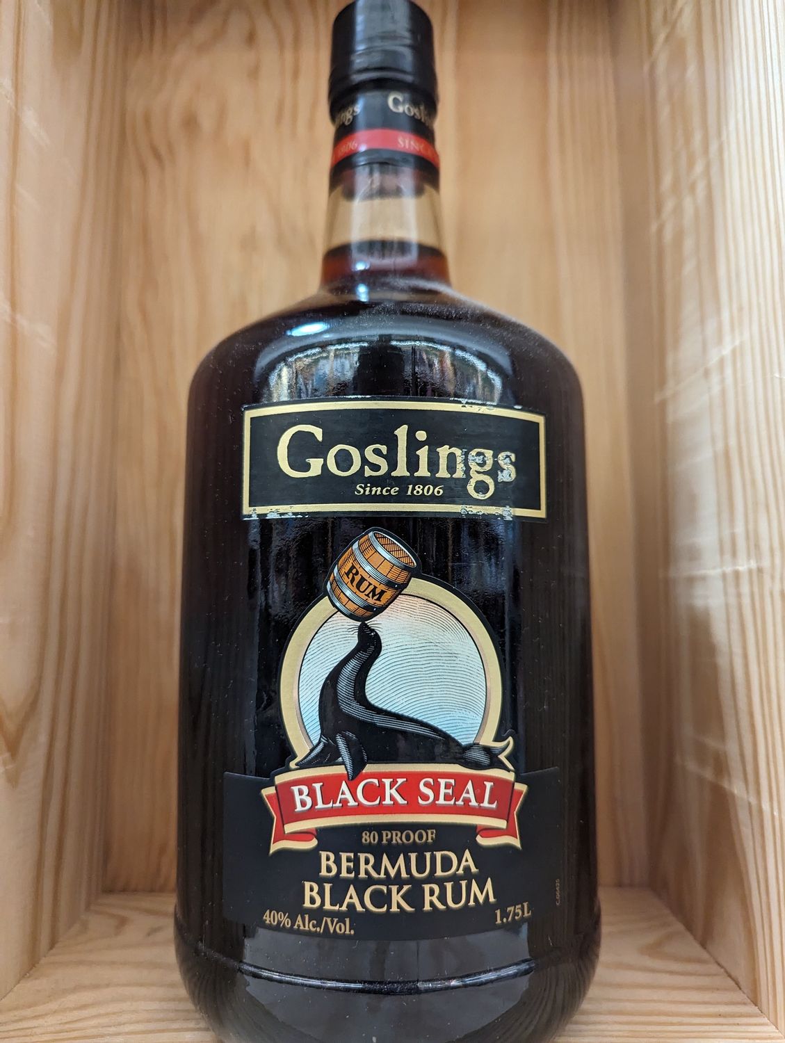 GOSLING&#39;S BLACK RUM 1.75L