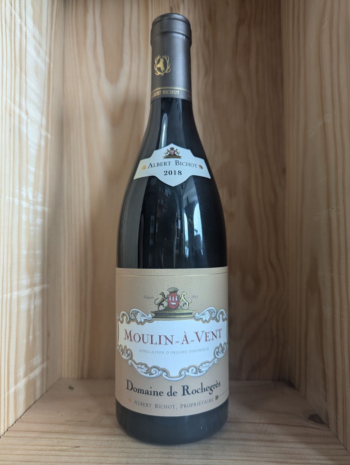 ALBERT BICHOT DOMAINE DE ROCHEGRES MOULIN-A-VENT 2018 WINE SPECTATOR 94 POINTS
