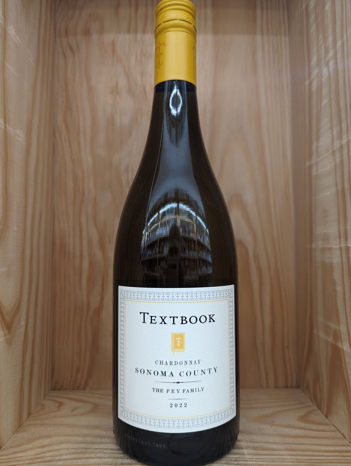 TEXTBOOK SONOMA COUNTY CHARDONNAY 2022 WINE ENTHUSIAST 91 POINTS