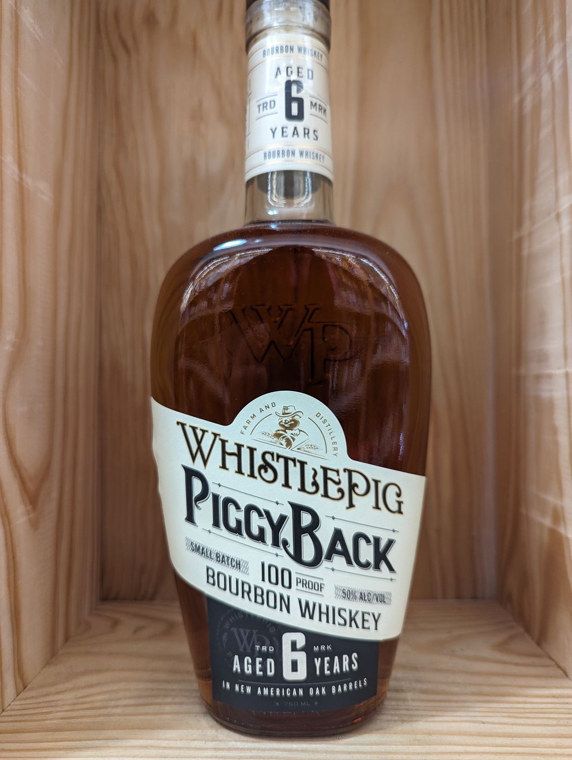 WHISTLEPIG PIGGYBACK 100 PROOF BOURBON WHISKEY 750ML