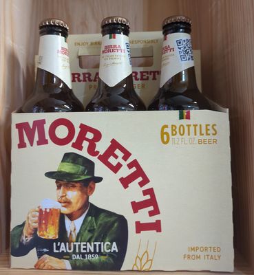 BIRRA MORETTI LAGER 6PK BOTTLE