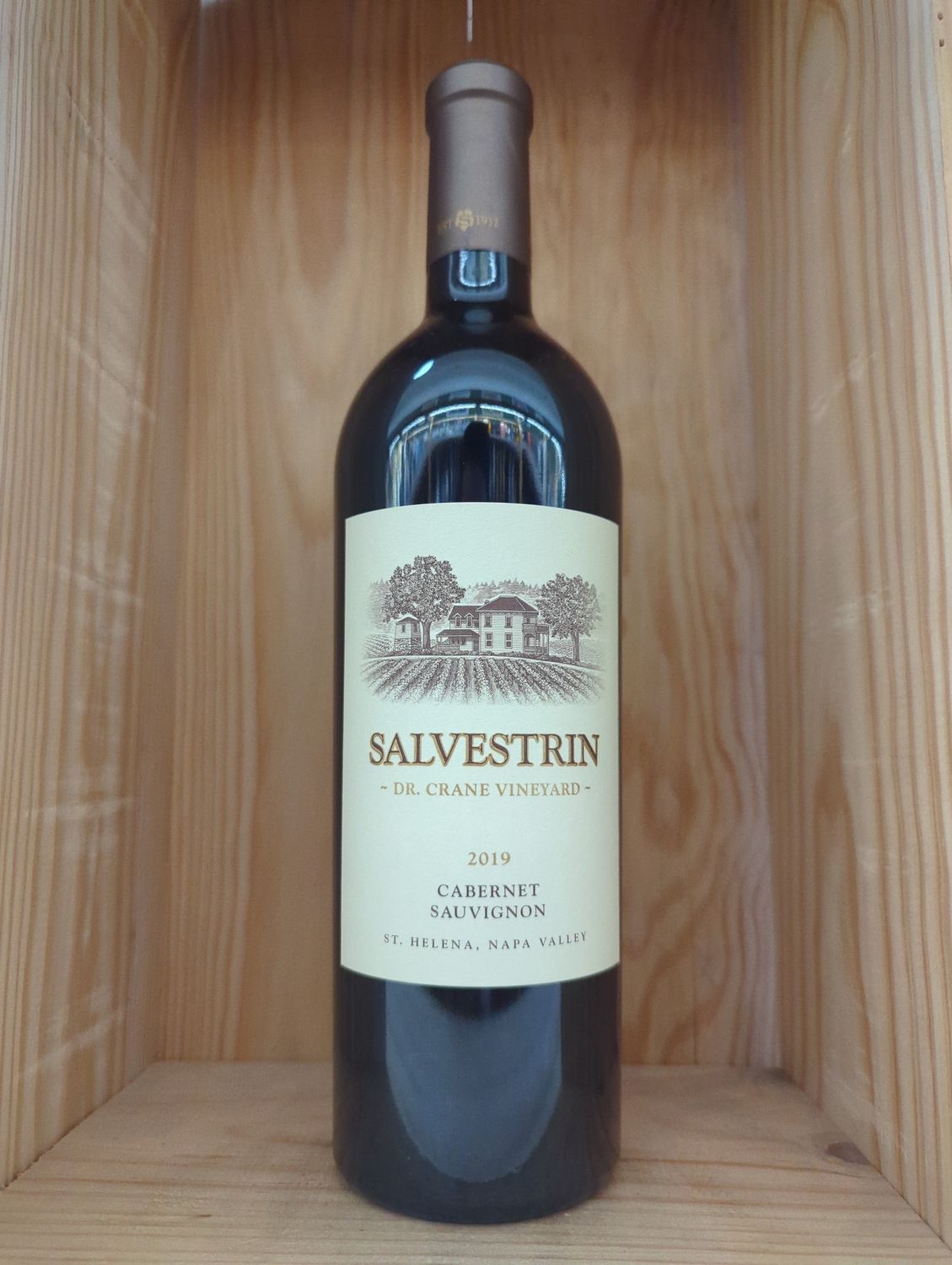 SALVESTRIN DR. CRANE VINEYARD CABERNET SAUVIGNON NAPA VALLEY 2019 DECANTER 96 REGULARLY $94.99