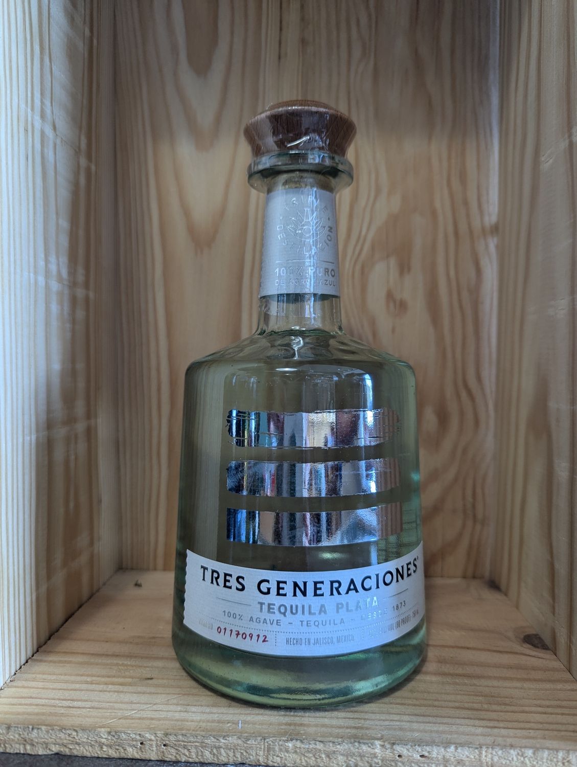 TRES GENERACIONES PLATA TEQUILA 750ML