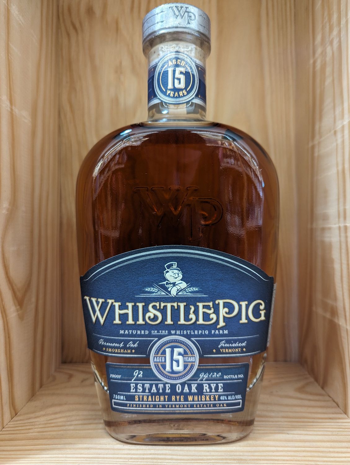 WHISTLE PIG 15 YEAR RYE WHISKEY  - 750ML