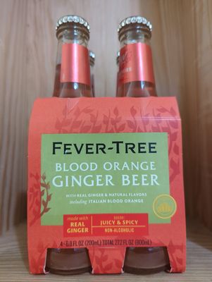 FEVER TREE BLOOD ORANGE GINGER BEER 4PK