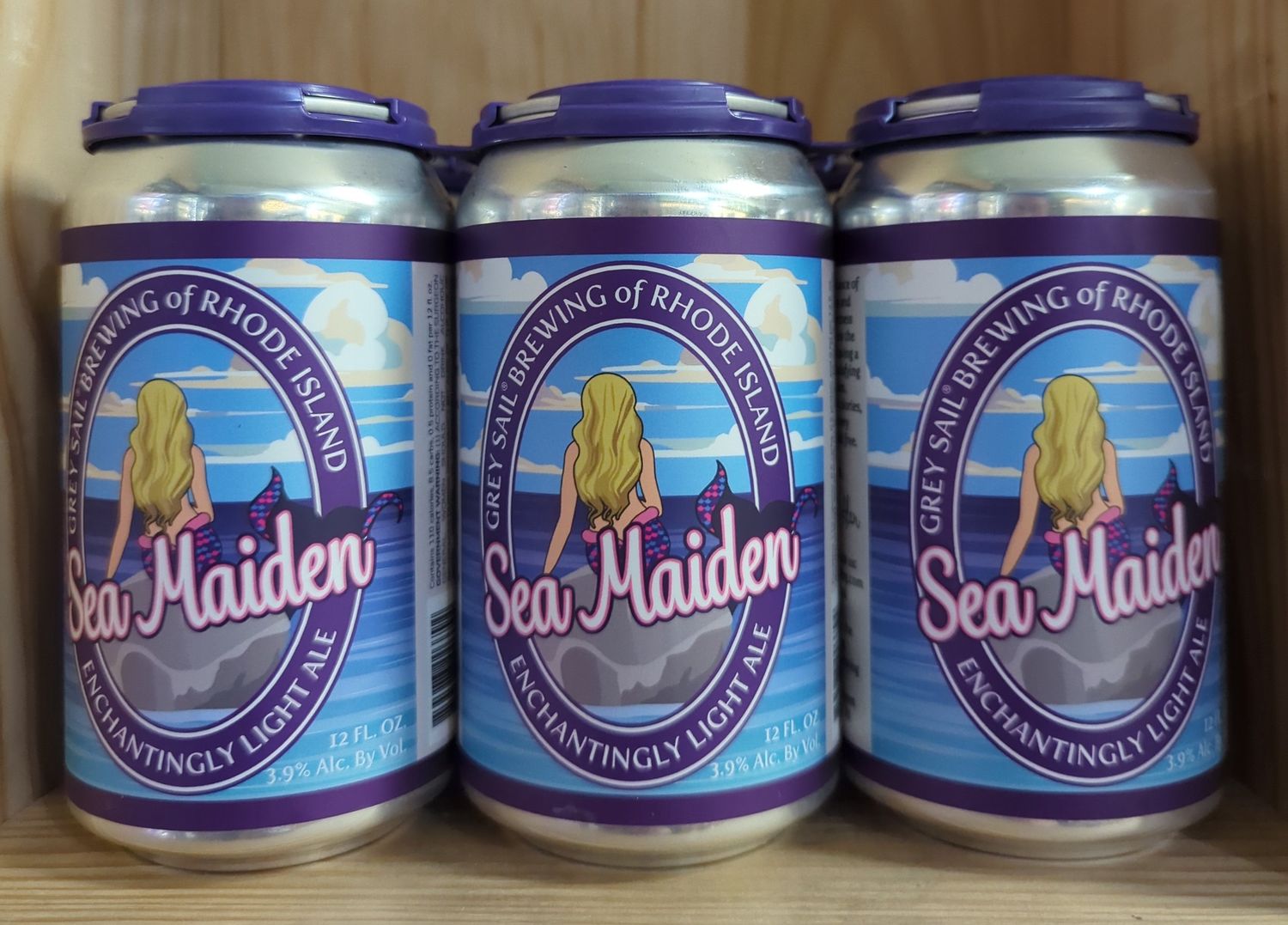 GREY SAIL SEA MAIDEN LIGHT ALE 6PK CANS