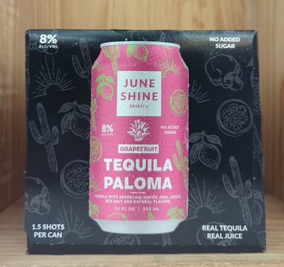 JUNE SHINE TEQUILA PALOMA COCKTAIL 4PK CANS