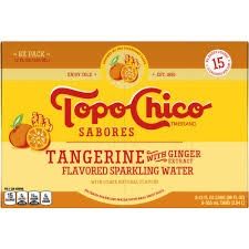 TOPO CHICO TANGERINE WITH GINGER SPARKLING WATER 8 PACK