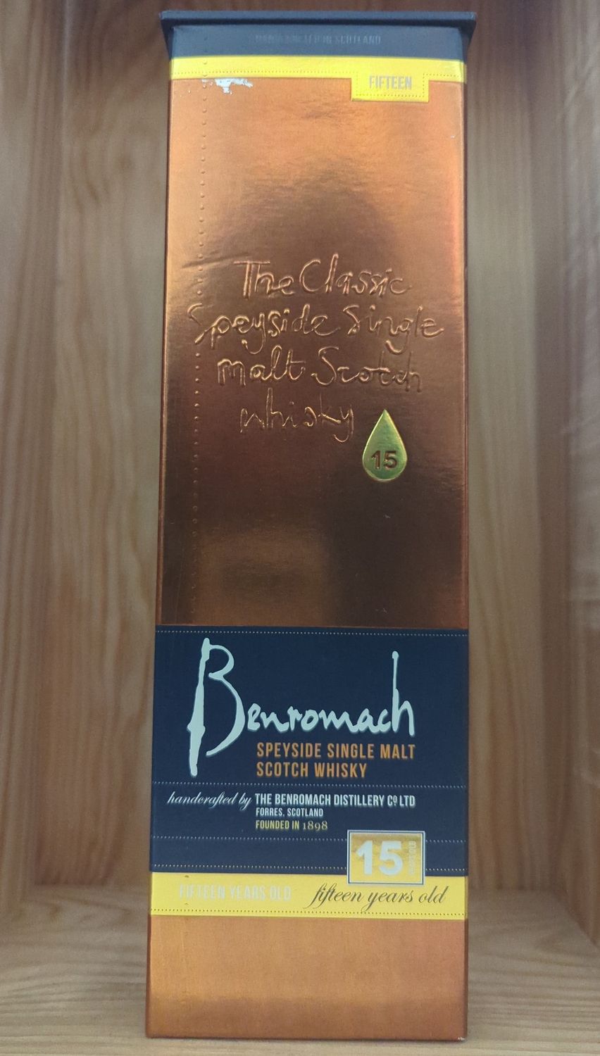 BENROMACH SPEYSIDE SINGLE MALT 15 YEAR 750ML
