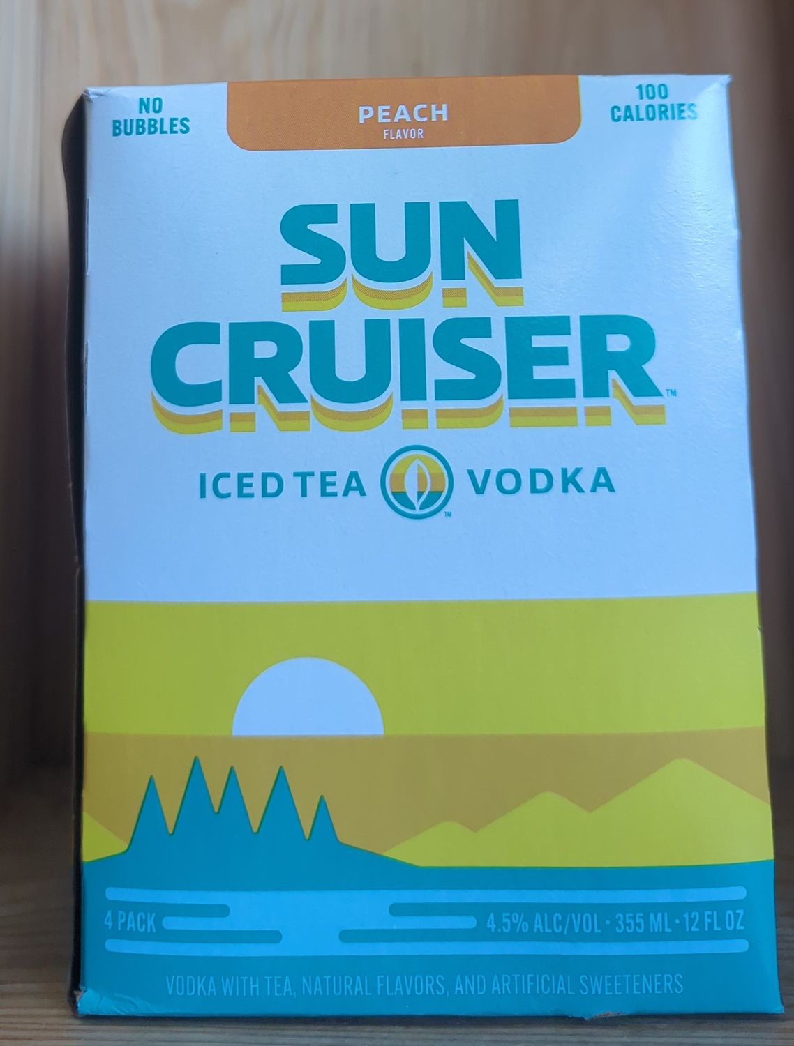 SUN CRUISER PEACH ICED TEA AND VODKA 4PK CANS