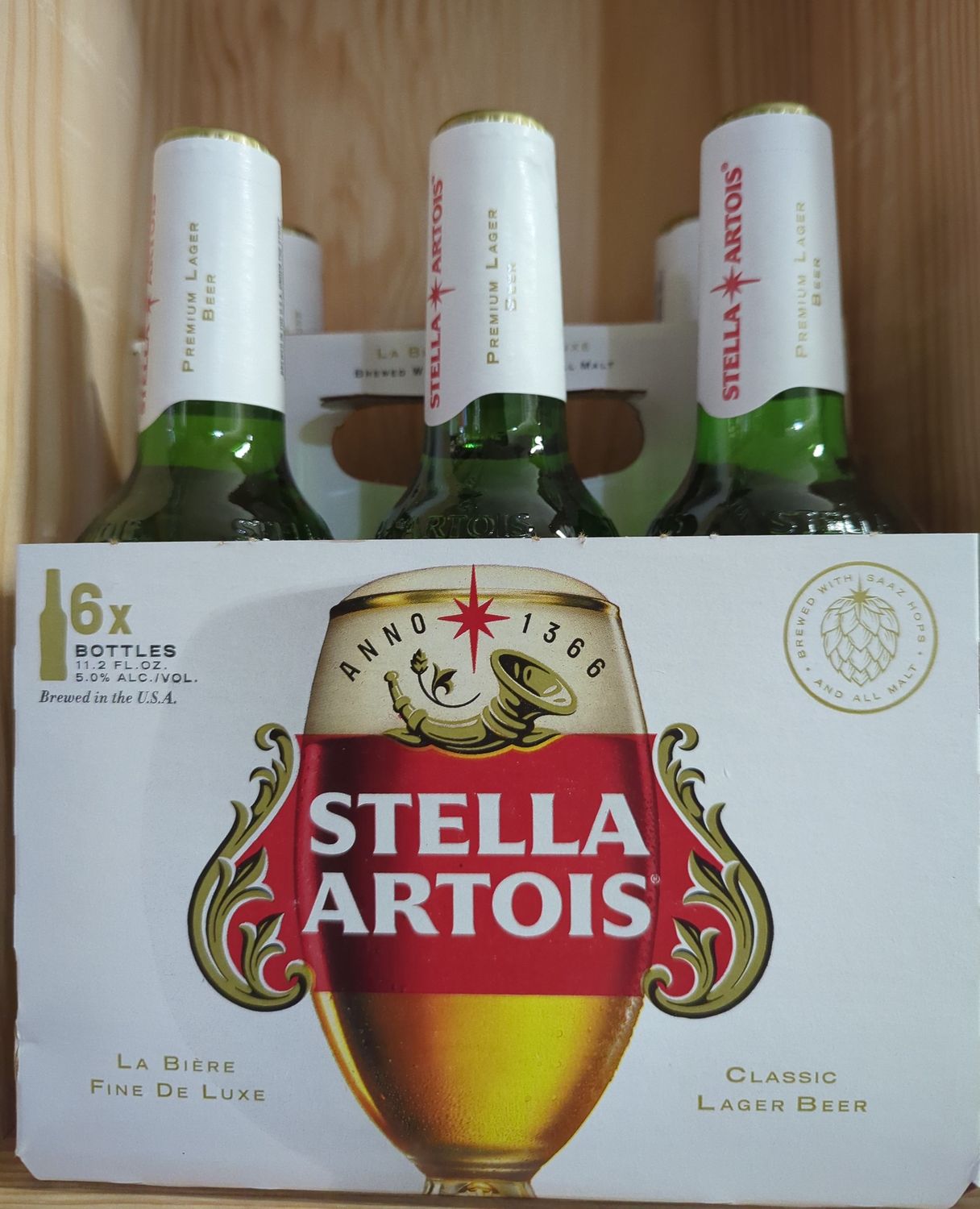 STELLA ARTOIS LAGER BTL 6PK 11.2OZ