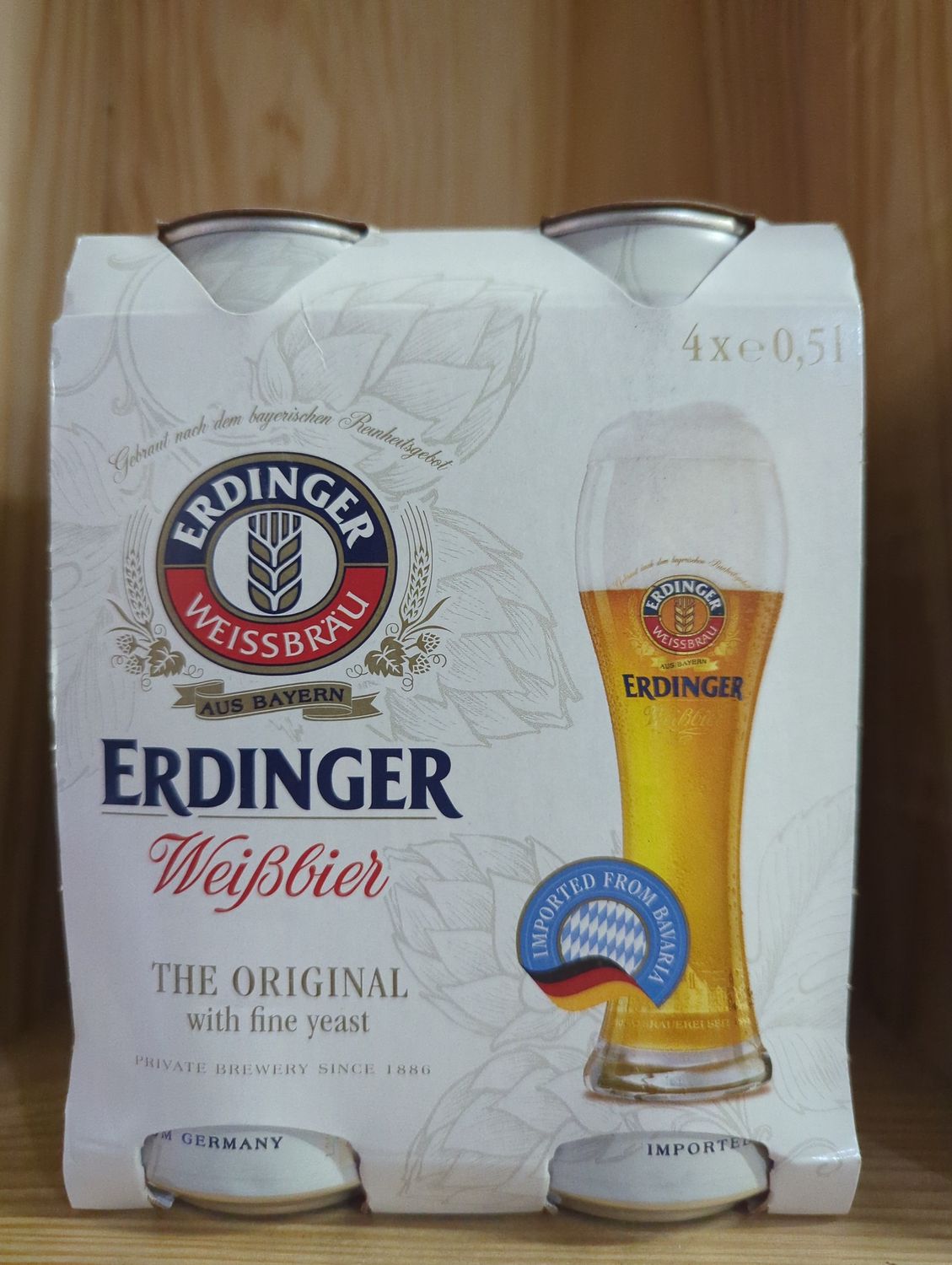 ERDINGER WEISSBIER 4PK 16OZ CANS - 4 PK