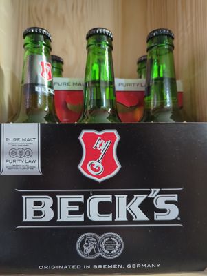 BECK&#39;S REG. 6PK 12OZ BTL