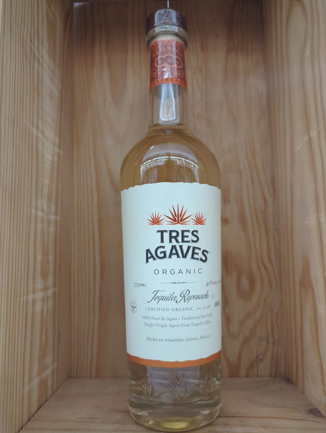 TRES AGAVES REPOSADO TEQUILA 750ML