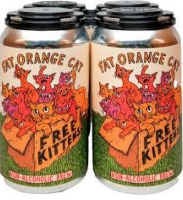 FAT ORANGE CAT FREE KITTENS PILSNER 4PK (NON-ALCOHOLIC)