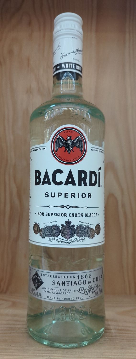 BACARDI SUPERIOR RUM 750ML 