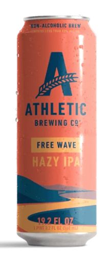 ATHLETIC FREE WAVE NON-ALCOHOLIC HAZY IPA 19.2OZ SINGLE CAN