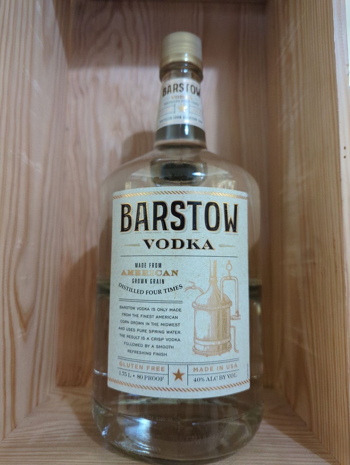BARSTOW GLUTEN FREE VODKA 1.75L