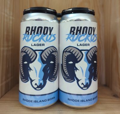 NEWPORT CRAFT RHODY RUCKUS LAGER 4PK CANS
