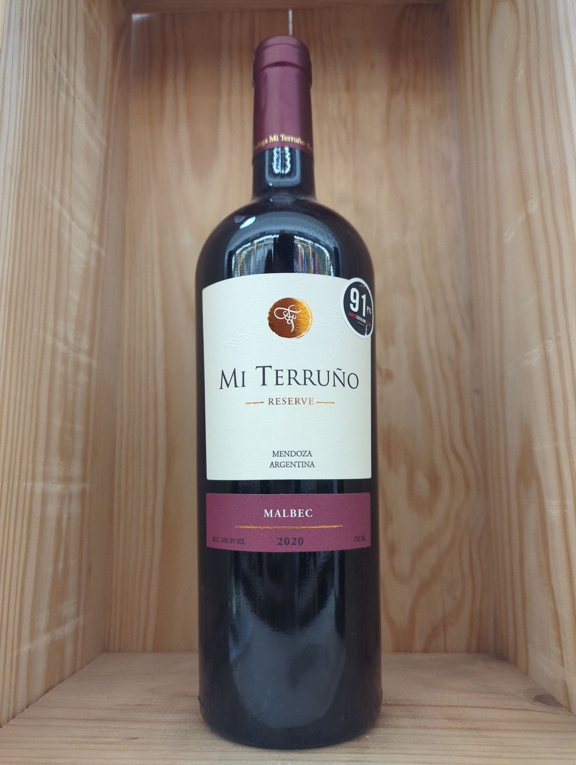 MI TERRUNO MALBEC RESERVE 2020 JAMES SUCKLING 91 POINTS