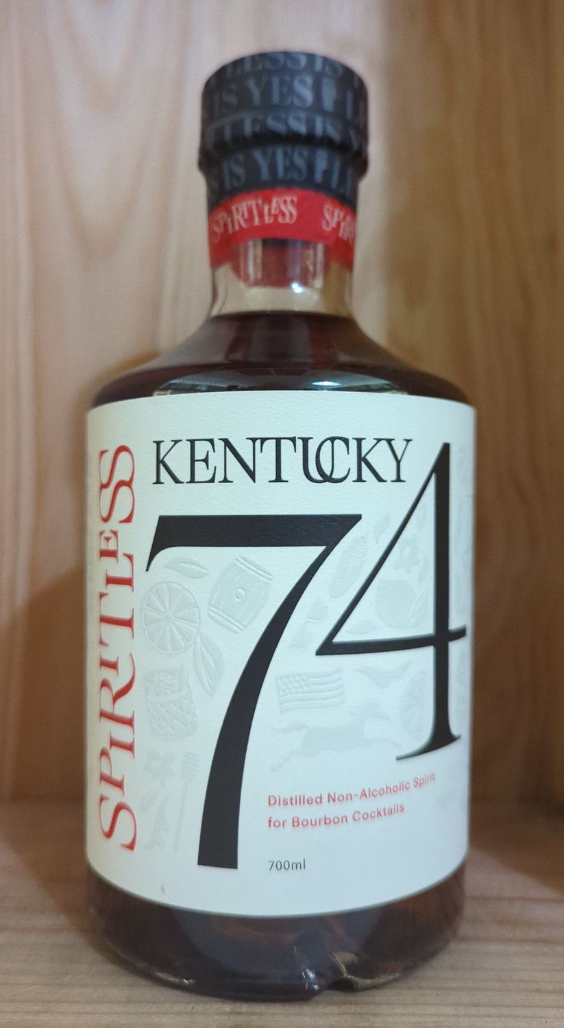 SPIRITLESS KENTUCKY 74 NON-ALCOHOLIC BOURBON