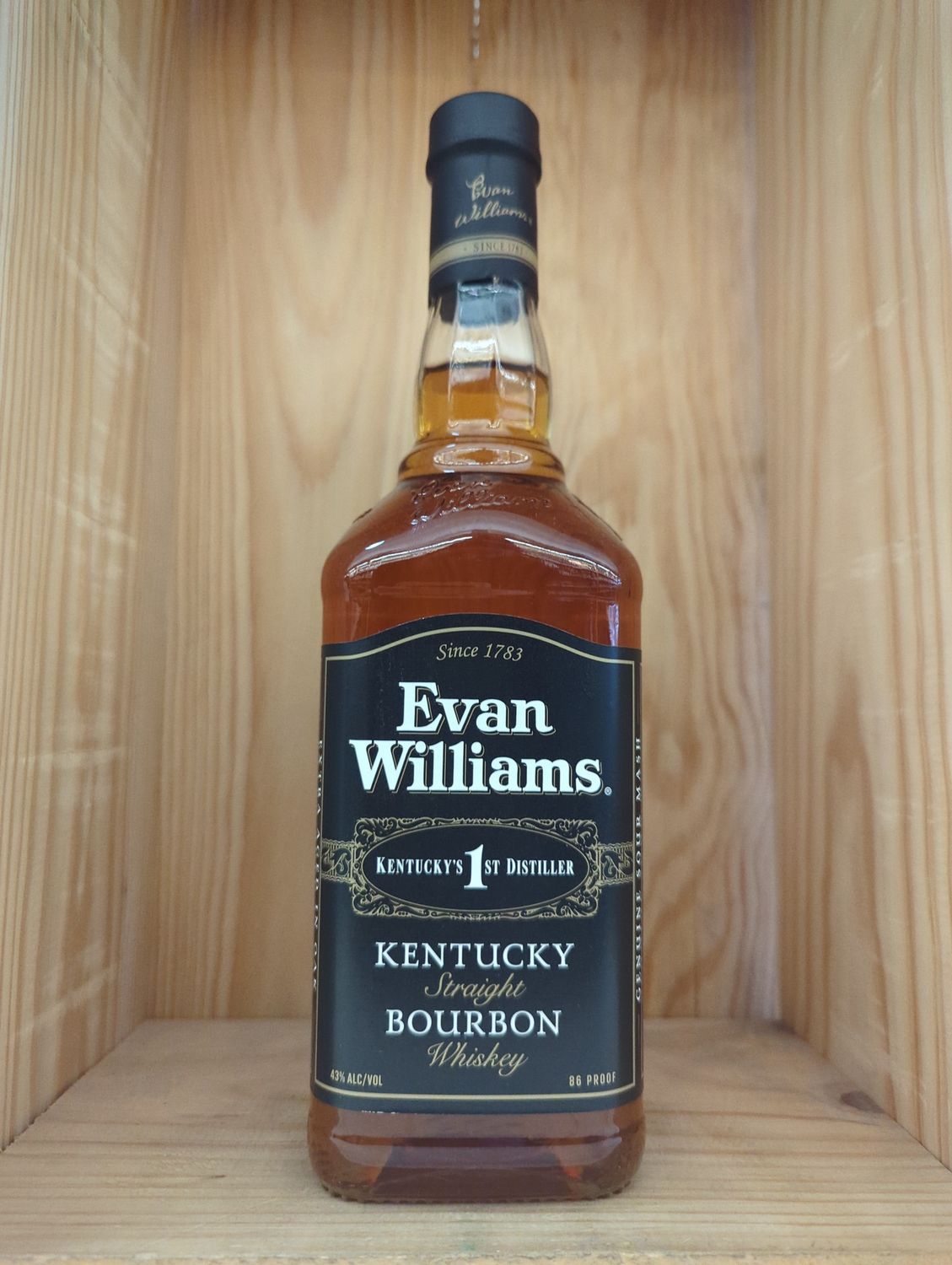 EVAN WILLIAMS BOURBON WHISKEY 750ML