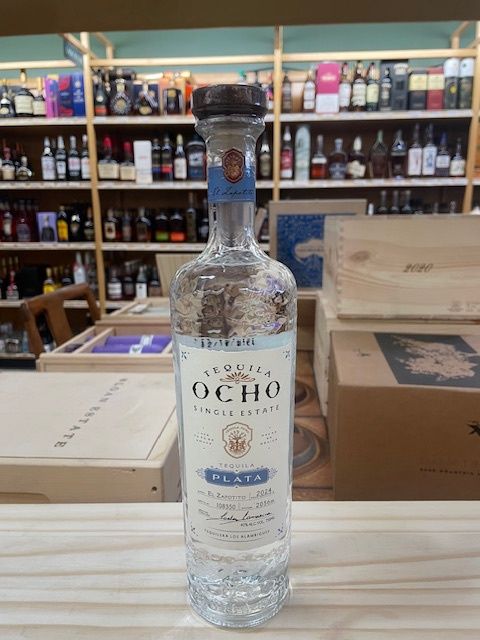 TEQUILA OCHO PLATA TEQUILA 750ML -