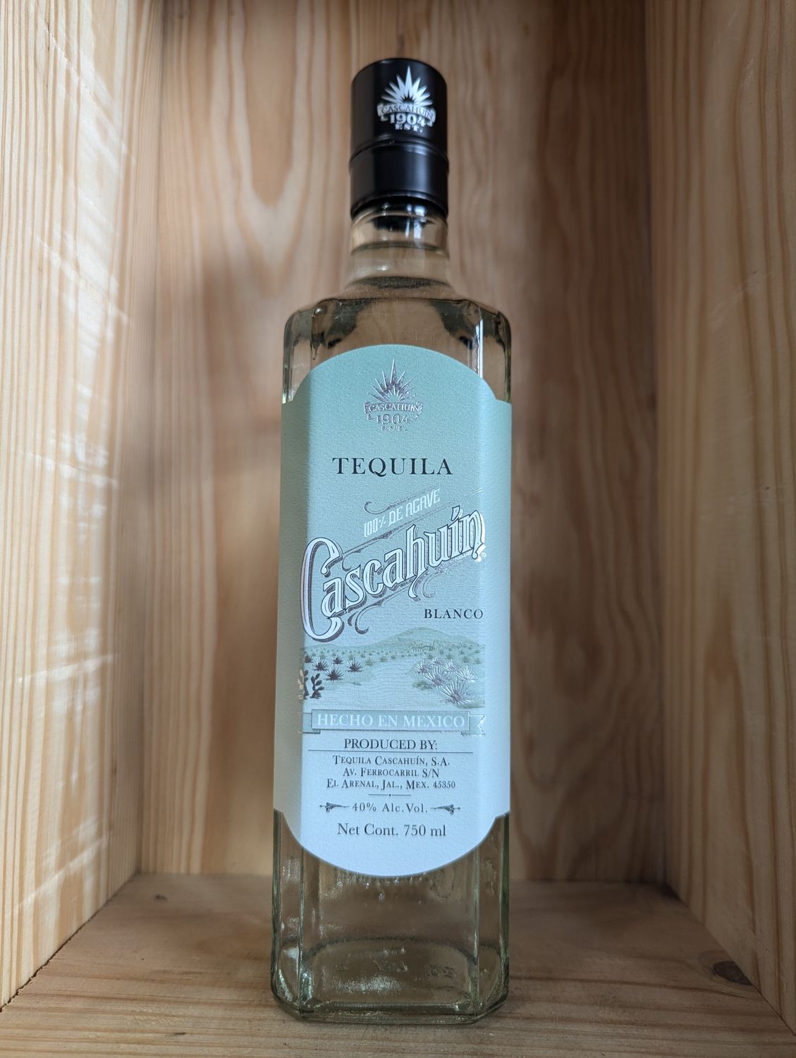 CASCAHUIN BLANCO TEQUILA 750ML