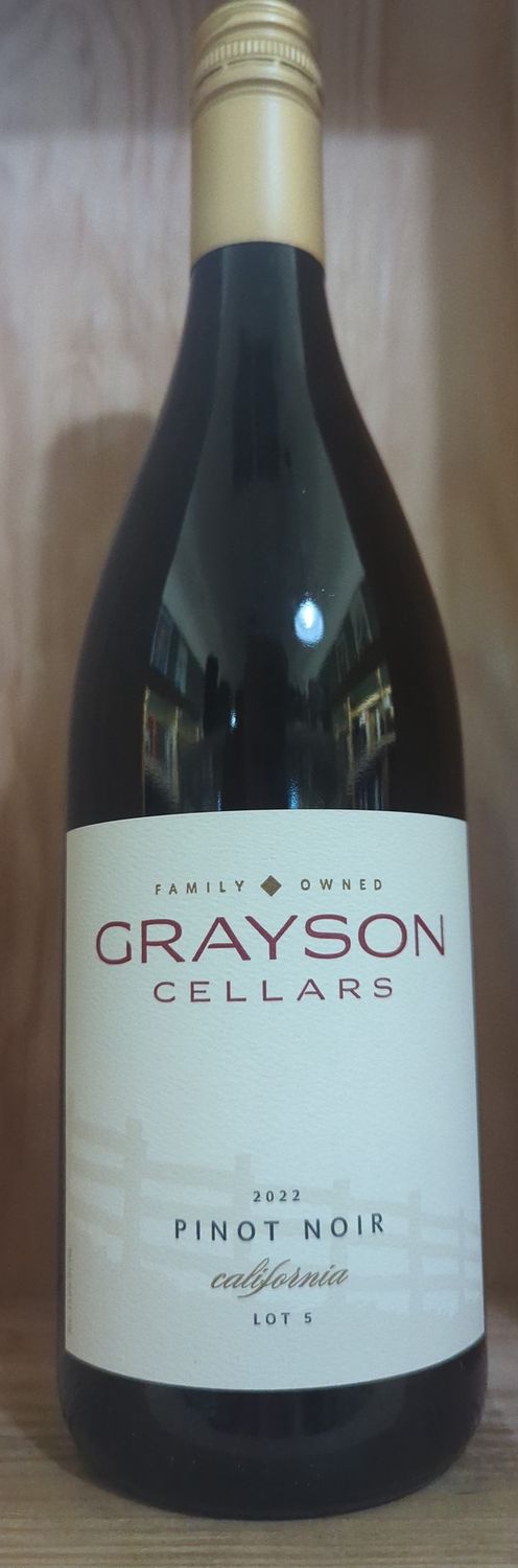 GRAYSON CELLARS LOT 5 PINOT NOIR 2022 WINE ENTHUSIAST 92 POINTS
