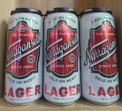 NARRAGANSETT LAGER 6PK 16OZ CAN