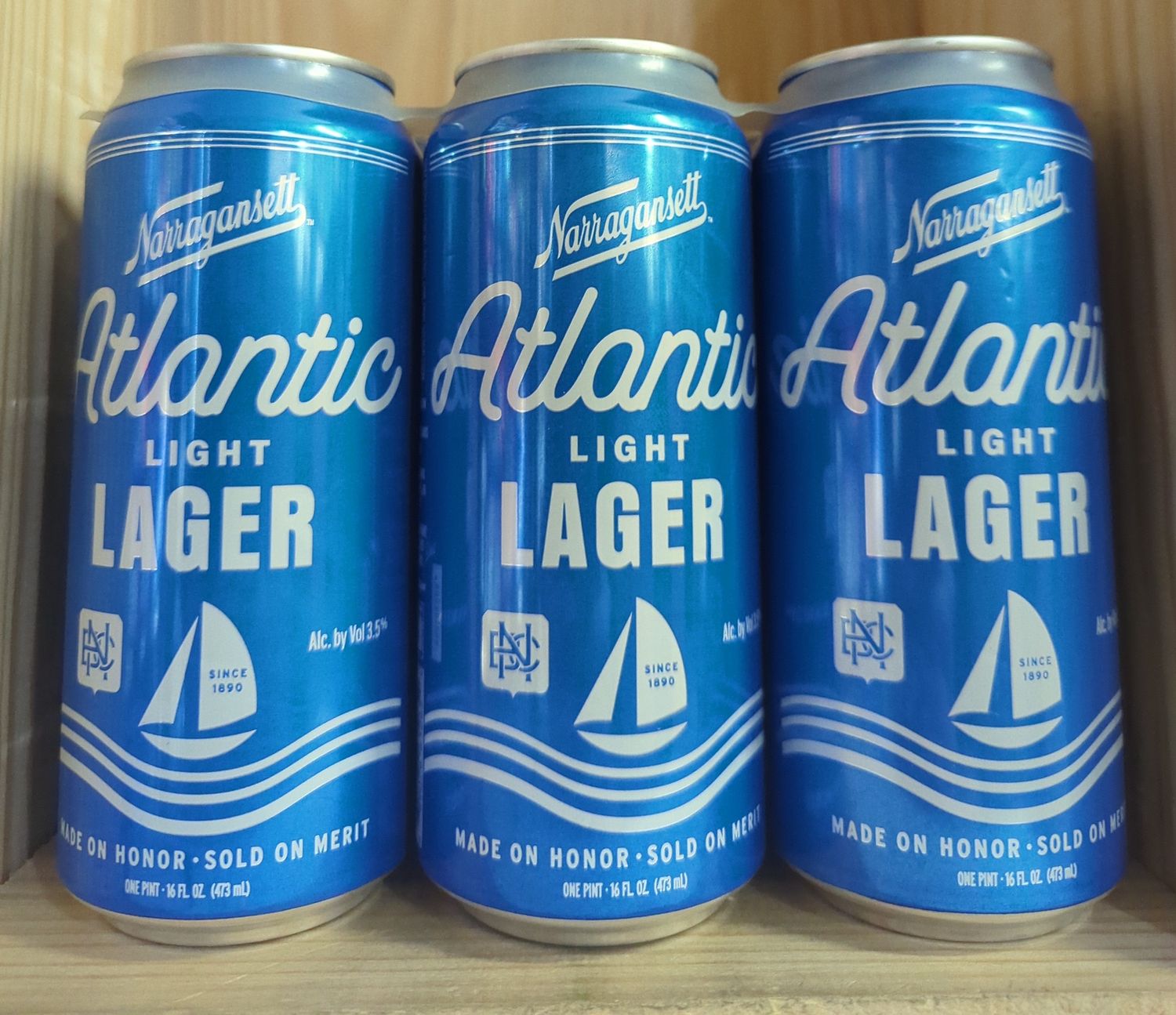 NARRAGANSETT ATLANTIC LIGHT 6PK 16OZ CAN