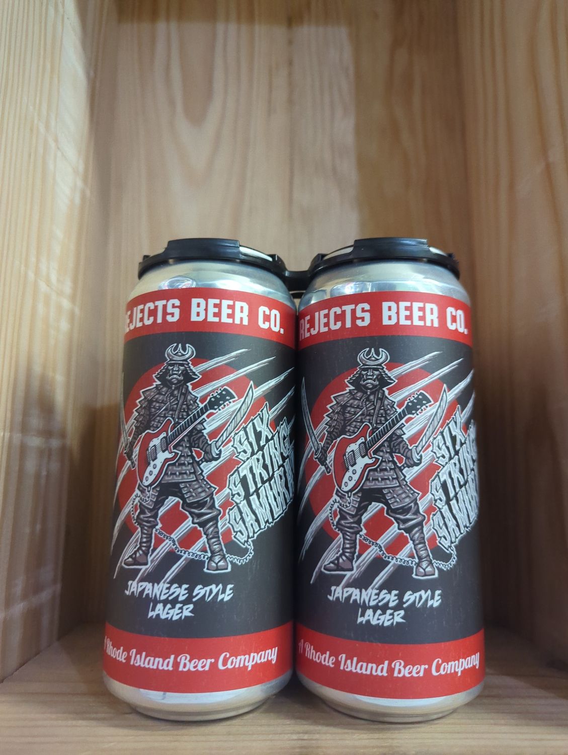 REJECTS SIX STRING SAMURAI JAPANESE STYLE LAGER 4PK CANS - 4 PK