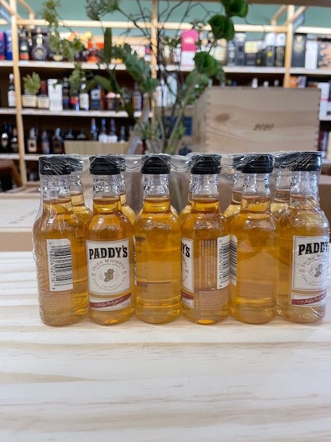 PADDY&#39;S IRISH WHISKEY 12 PACK 50 ML