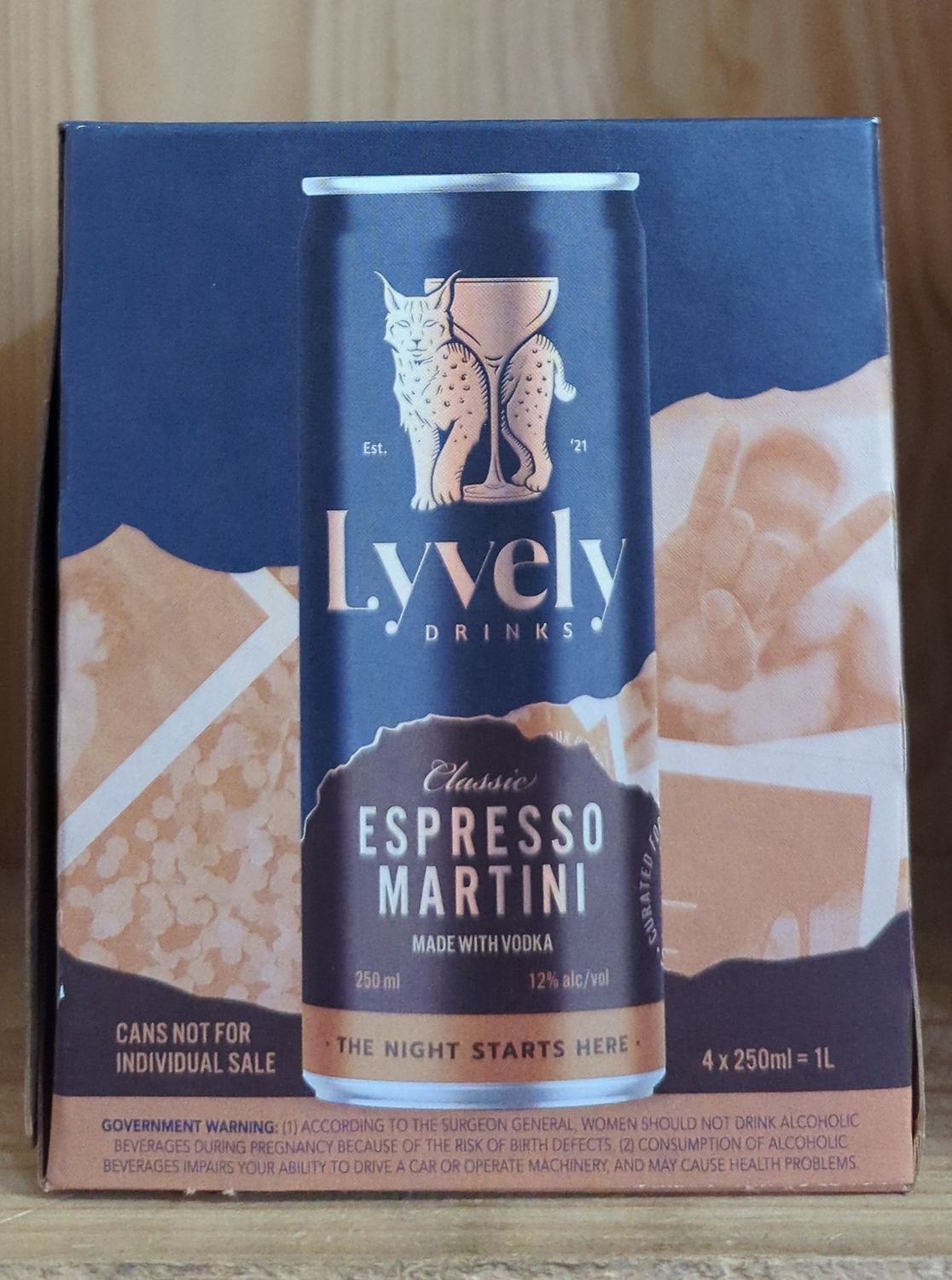 LYVELY PRE-MADE ESPRESSO MARTINI 4PK CANS