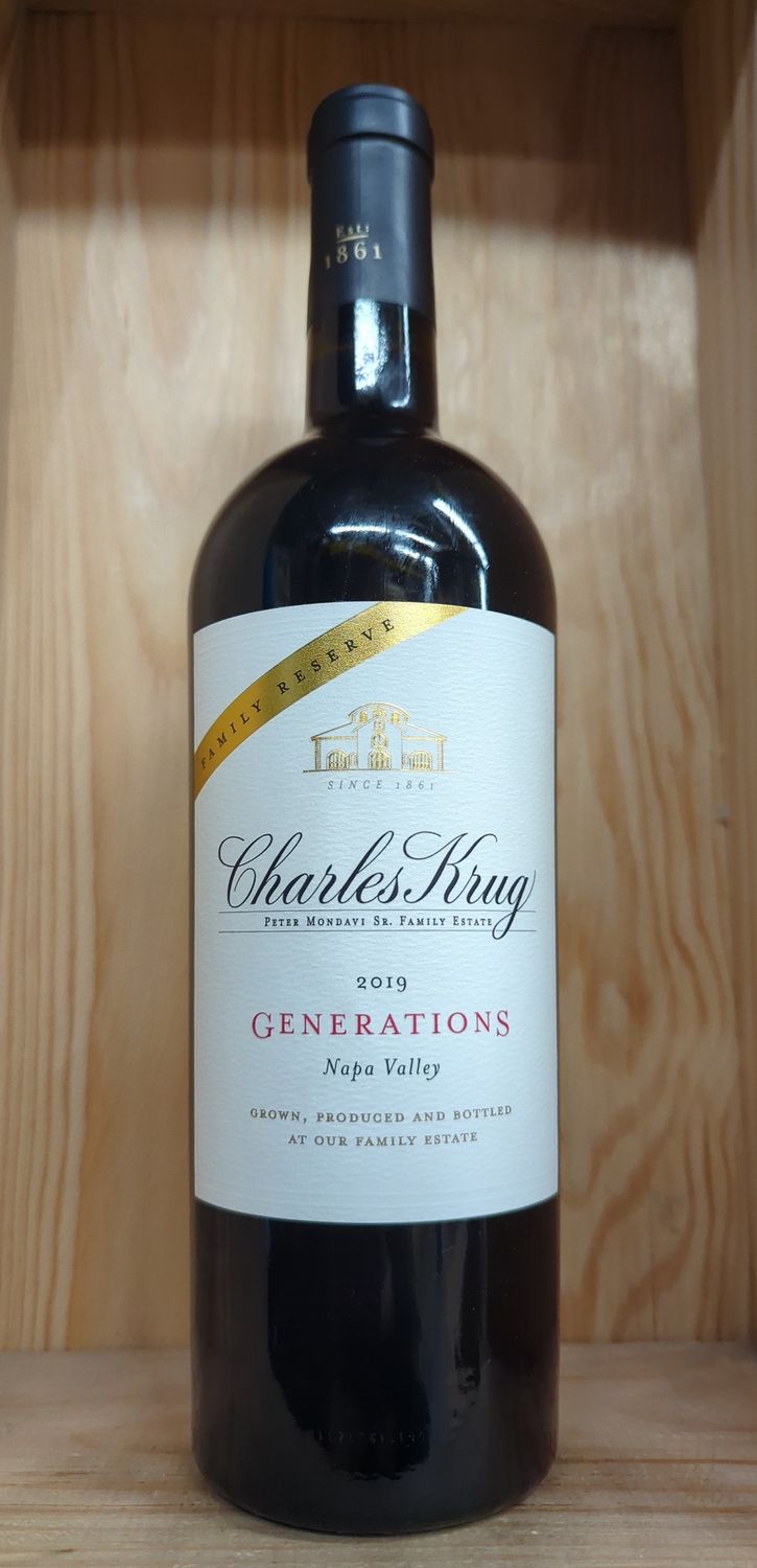 CHARLES KRUG GENERATIONS 2019 WINE ENTHUISIAST 97 POINTS