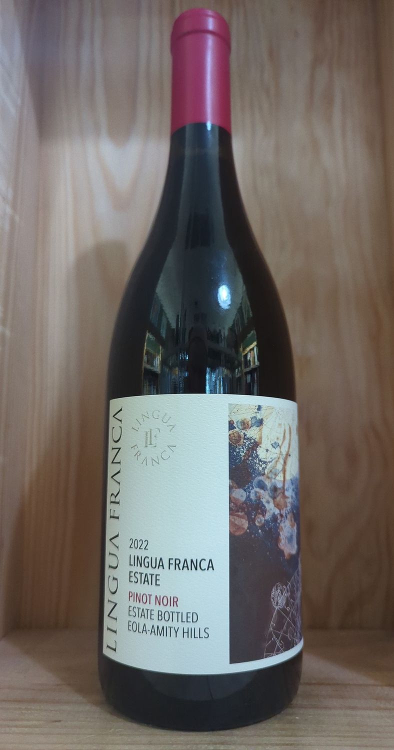 LINGUA FRANCA ESTATE PINOT NOIR EOLA AMITY HILLS REGULARLY $64.99 DECANTER 93